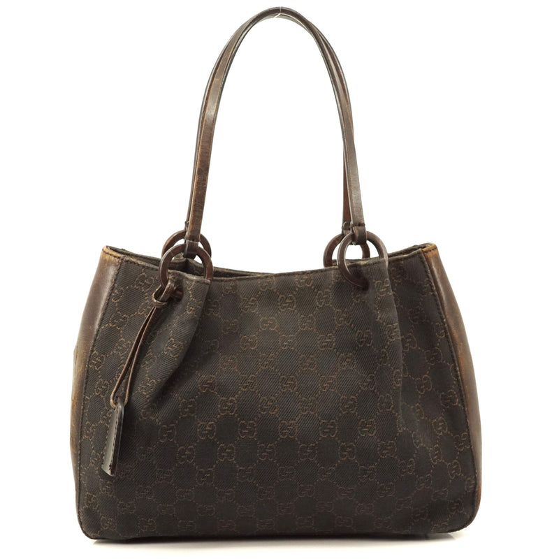 Pre-loved authentic Gucci Gg Shoulder Bag Brown Canvas sale at jebwa.