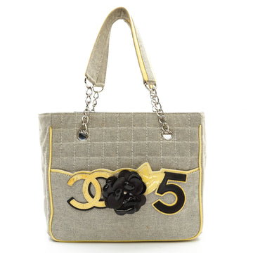 Chanel No.5 Camellia Tote Bag Gray