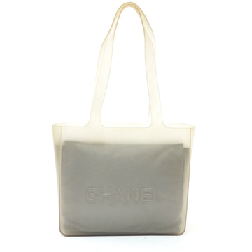 Chanel Hand Bag Silicon Gray