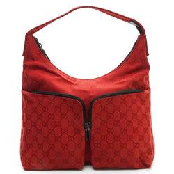 Gucci Gg Hand Bag Canvas Red