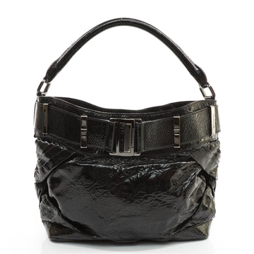 Burberry Hand Bag Enamel Black