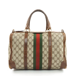 Gucci Hand Bag Brown Leather