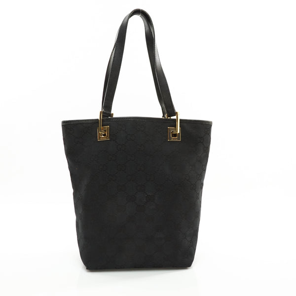 Gucci Tote Bag Black Leather