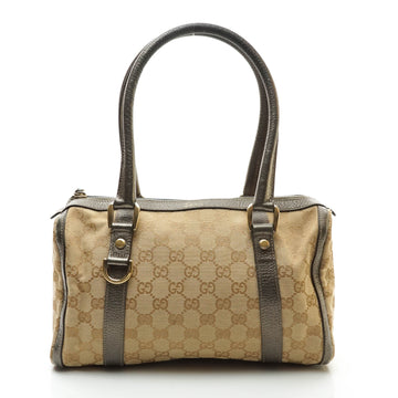 Gucci Gg Shoulder Bag Brown Canvas