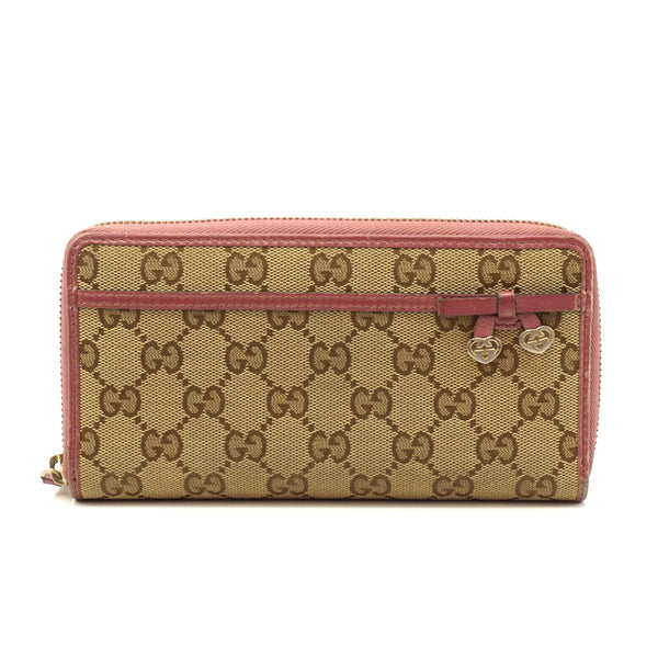 Gucci Zippy Wallet Beige Canvas
