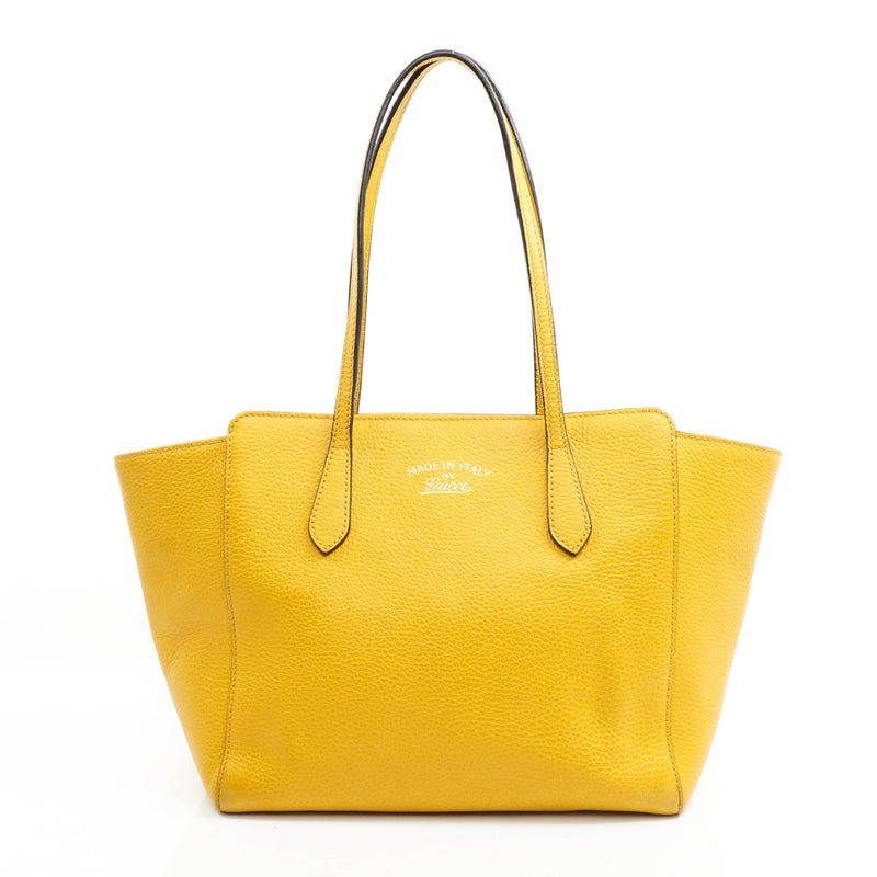Gucci Tote Bag Leather Yellow