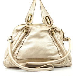 Pre-loved authentic Chloe Paraty Leather Cream Shoulder sale at jebwa
