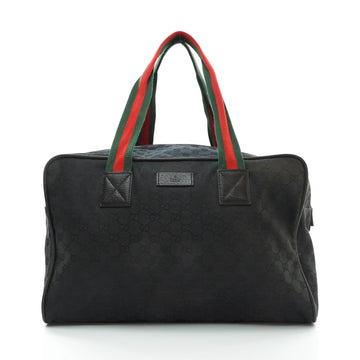 Gucci Hand Bag Black Canvas