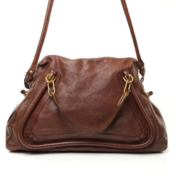 Pre-loved authentic Chloe Hand Bag Leather Brown sale at jebwa