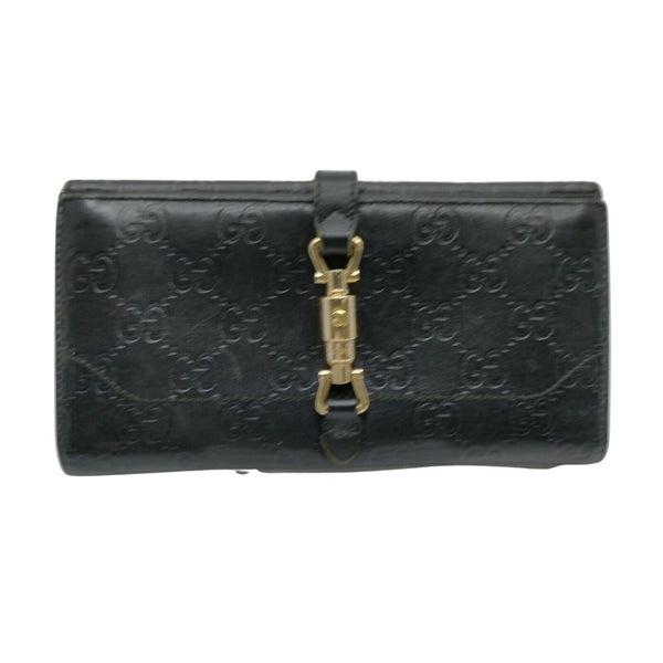 Gucci Long Wallet Black Leather