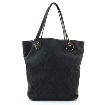 Gucci Tote Bag Black Canvas