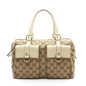 Gucci Hand Bag Brown Canvas