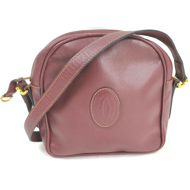 Cartier Crossbody Bag Burgundy