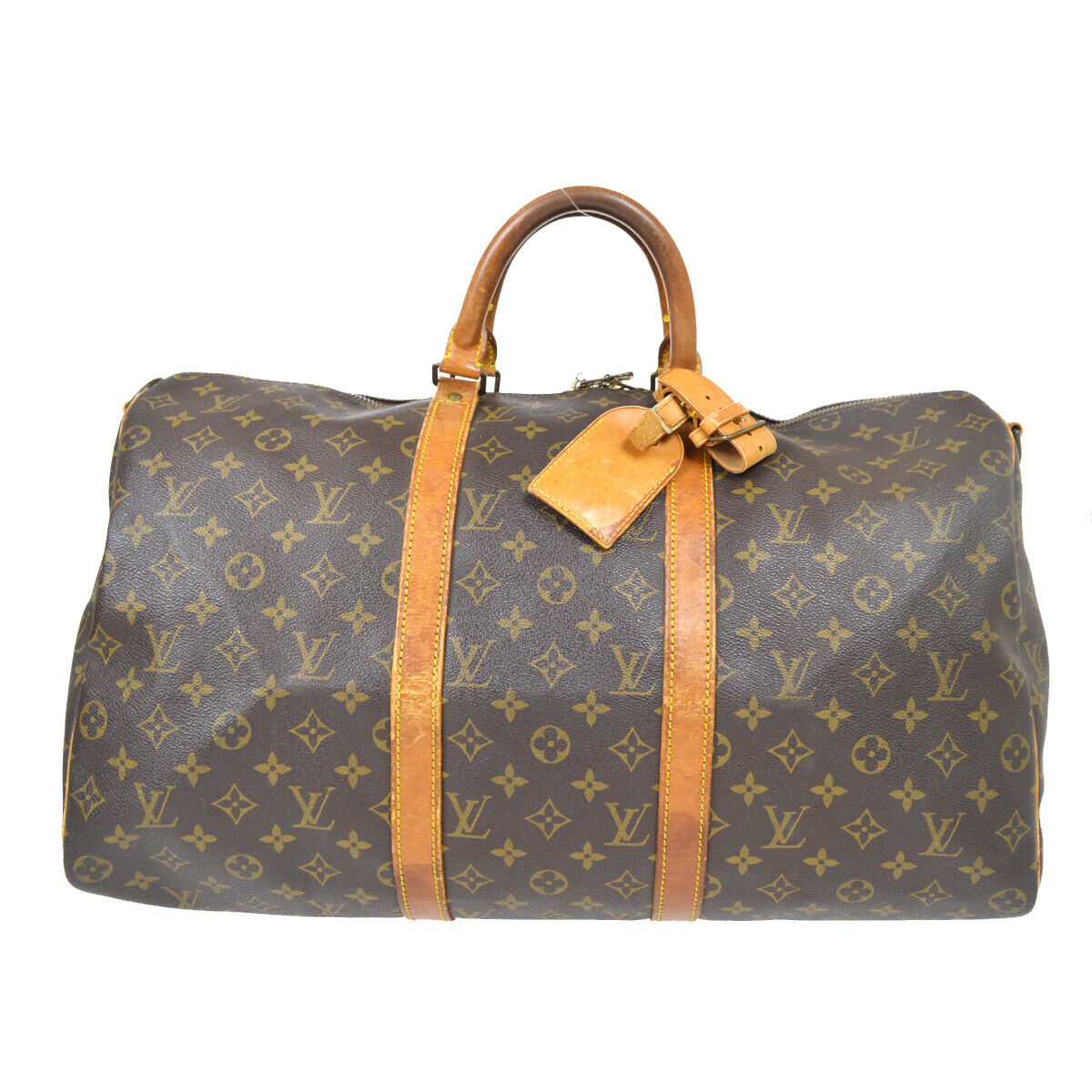 Louis Vuitton Keepall Bandouliere Bag Monogram Tapestry Canvas 50