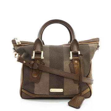 Burberry Nova Check Canvas Leather