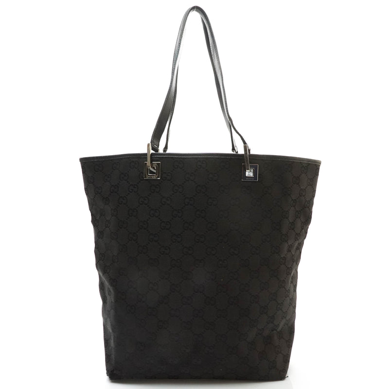 Gucci Gg Tote Bag Black Canvas