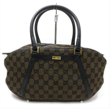 Pre-loved authentic Gucci Gg Dark Brown Boston Satchel sale at jebwa.