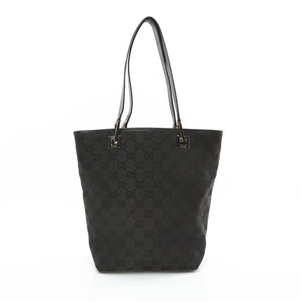 Gucci Gg Shoulder Bag Canvas Black