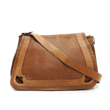 Cartier Shoulder Bag Suede Brown