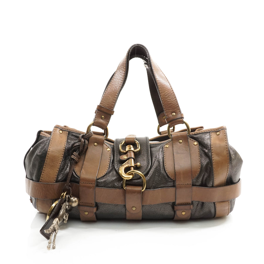 Chloe Kerala Hand Bag Leather Black