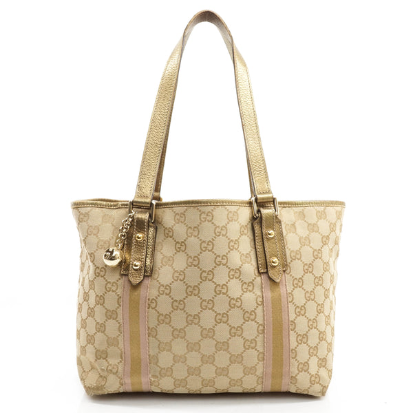 Gucci Charm Line Gg Tote Bag Light