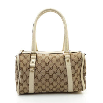 Gucci Hand Bag Beige Canvas