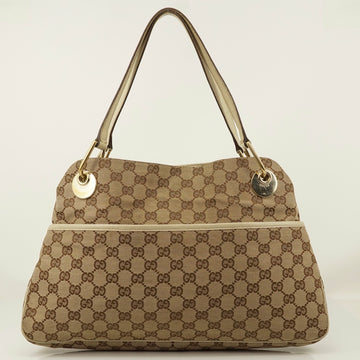 Pre-loved authentic Gucci Gg Shoulder Bag Beige Canvas sale at jebwa