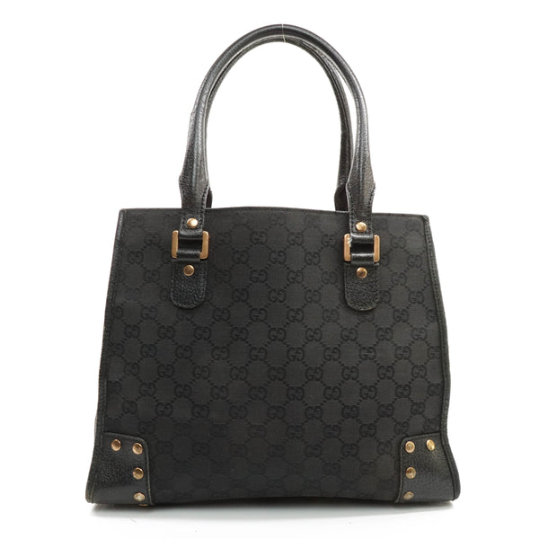 Gucci Tote Bag Black Canvas