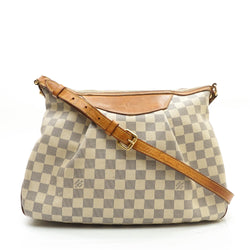 Louis Vuitton Siracusa Canvas Shoulder Bag (pre-owned) in Metallic