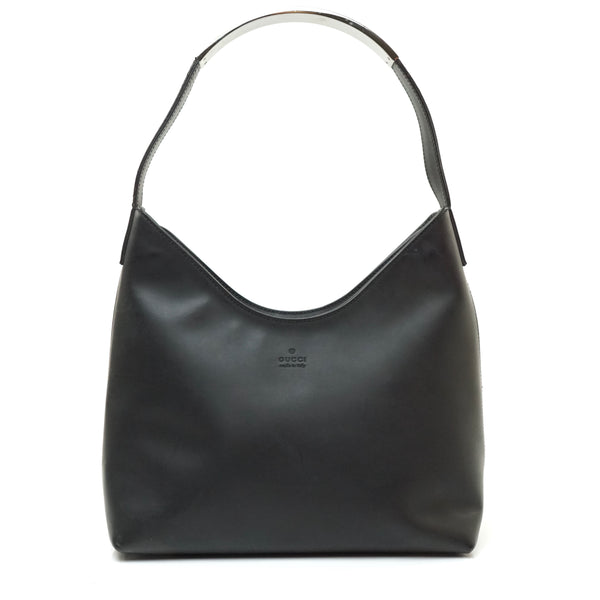 Pre-loved authentic Gucci Hand Bag Black Pu Leather sale at jebwa.