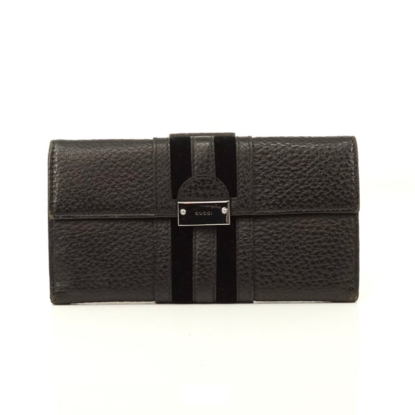 Pre-loved authentic Gucci Wallet Black Leather sale at jebwa.