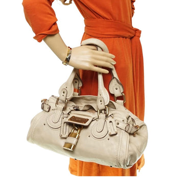 Chloe Paddington Shoulder Bag Cream