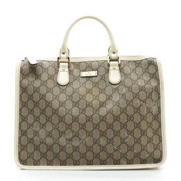 Gucci Tote Bag Brown Coated Canvas