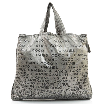 Chanel Tote Bag Nylon Metallic