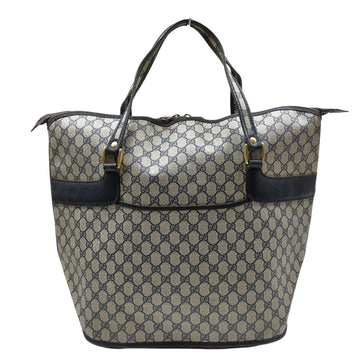 Gucci Travel Bag Navy Blue Coated