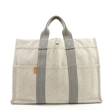 Hermes Fourre-Tout Canvas Satchel