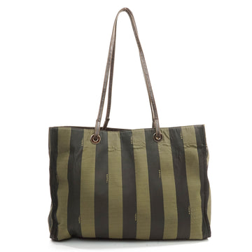 Fendi Tote Bag Black Coated Canvas