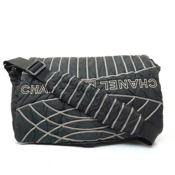 Chanel Crossbody Bag Black Nylon