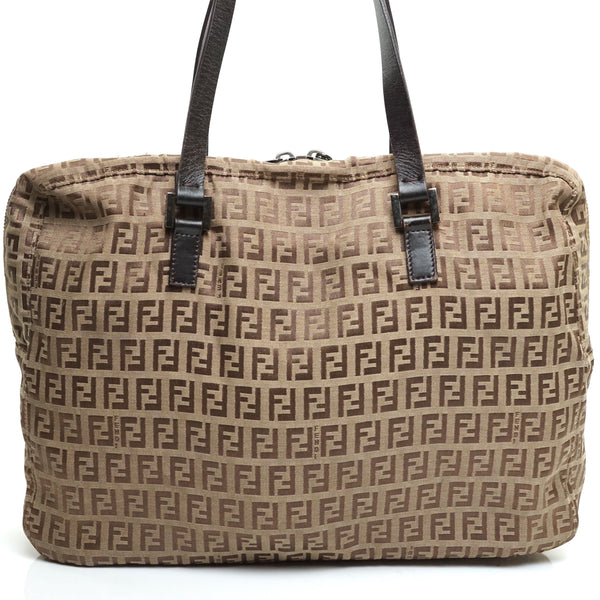 Pre-loved authentic Fendi Tote Bag Brown Nylon sale at jebwa.