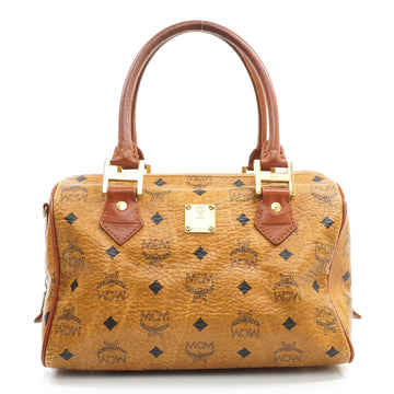 Mcm Hand Bag Leather Brown