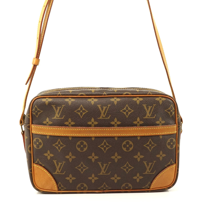 Louis Vuitton, Bags, Louis Vuitton Trocadero 24 Shoulder Bag Monogram  Leather Brown