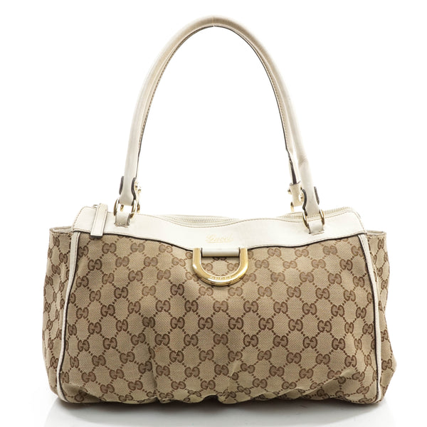 Gucci Tote Bag Brown Canvas