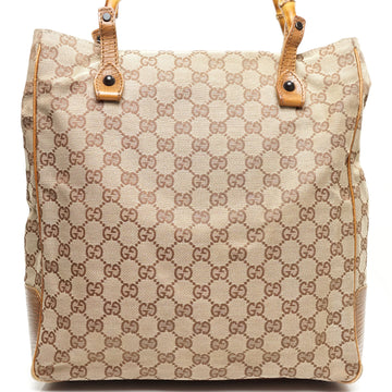 Pre-loved authentic Gucci Tote Bag Brown Canvas sale at jebwa