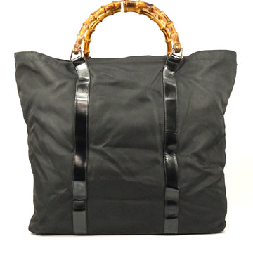 Gucci Tote Bag Black Nylon Large