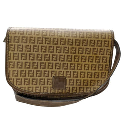 Fendi Crossbody Bag Brown Canvas