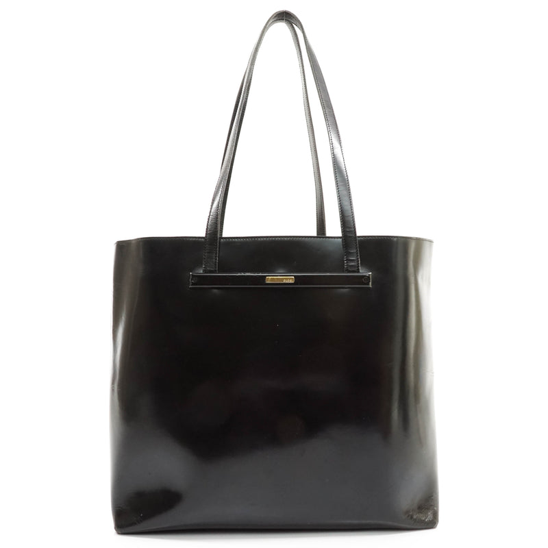 Gucci Tote Bag Leather Black