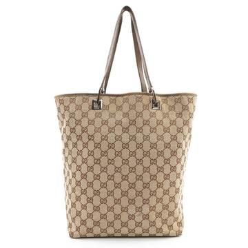 Gucci Gg Tote Bag Brown Canvas