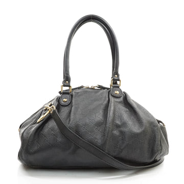 Gucci Guccissima Hand Bag Black