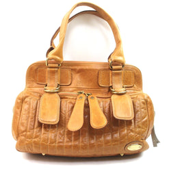 Chloe Tote Bag Leather Bay Brown