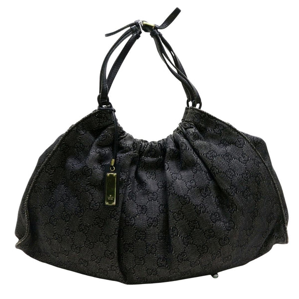 Gucci Gg Hand Bag Black Canvas
